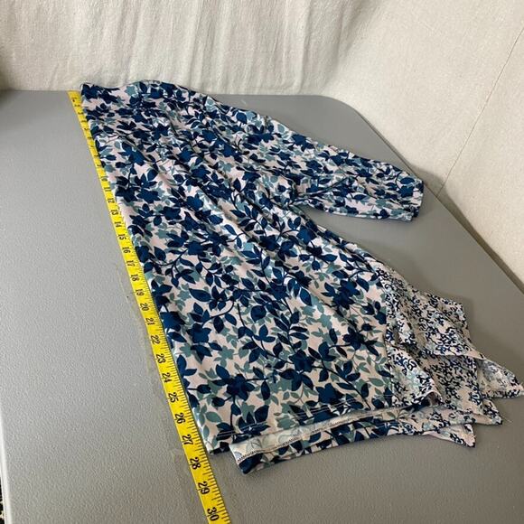 Zac & Rachel Womens Floral Top Size 2X Sharkbite Hem Fairy Stretch Office Career - Picture 10 of 11